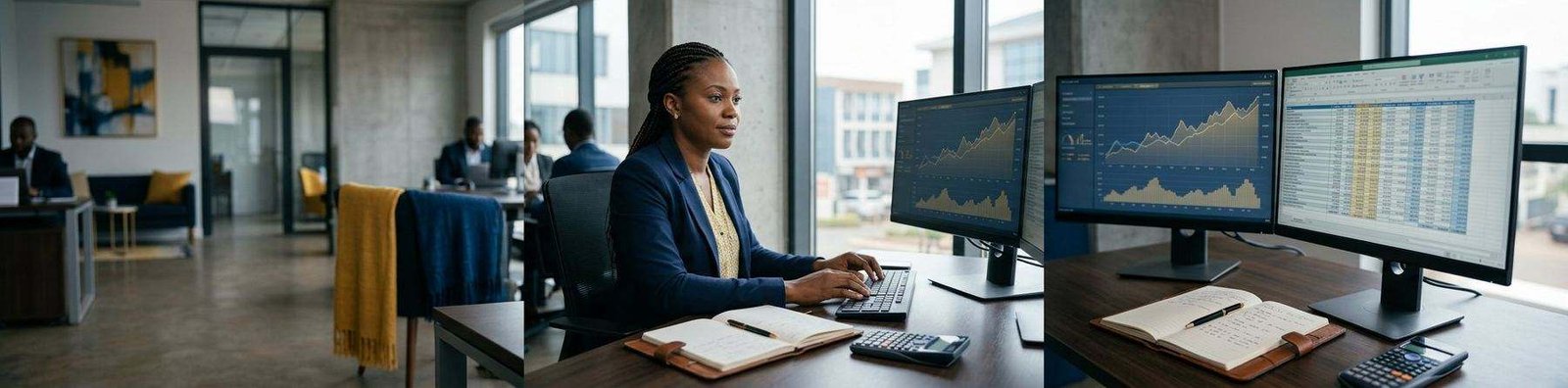 Équipes au travail dans des bureaux ouverts
